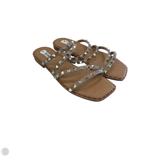 Sandals Flats By Steve Madden In Brown, Size: 10