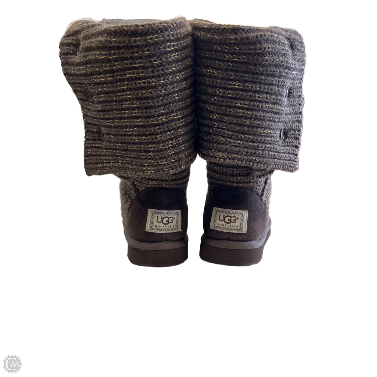 Boots Designer By Ugg In Brown, Size: 8