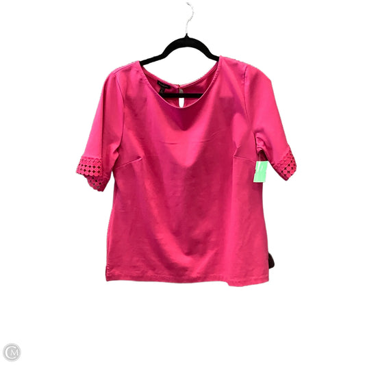 Top Short Sleeve By Talbots In Pink, Size: L