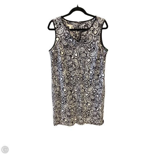 Dress Casual Midi By Talbots In Black & White, Size: Xlp