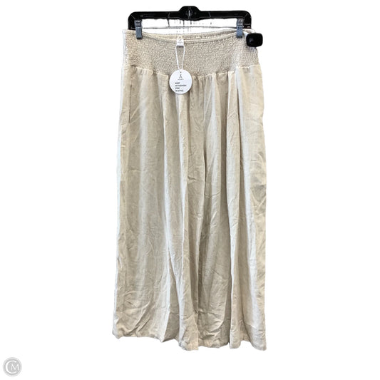 Pants Wide Leg By Clothes Mentor In Tan, Size: 16