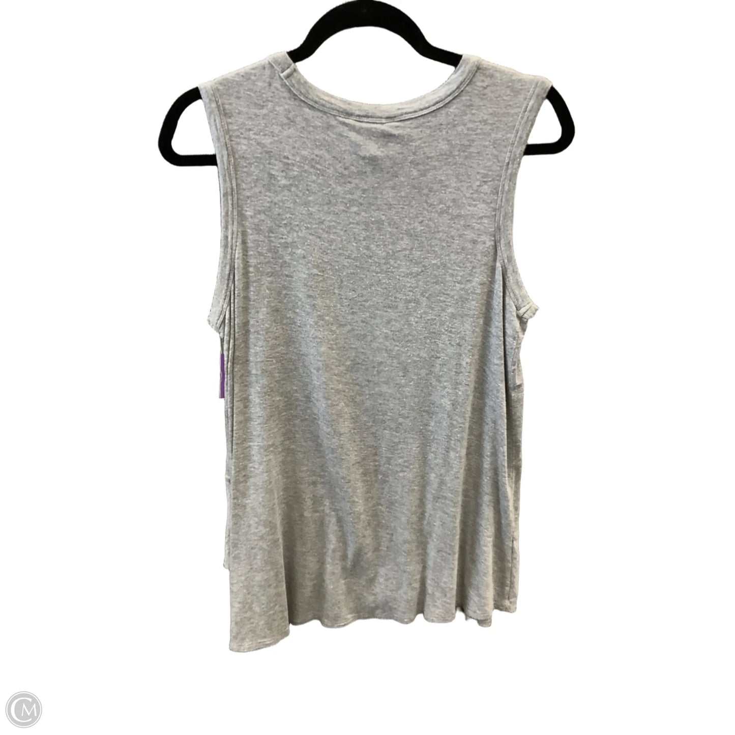 Top Sleeveless By Time And Tru In Grey, Size: S