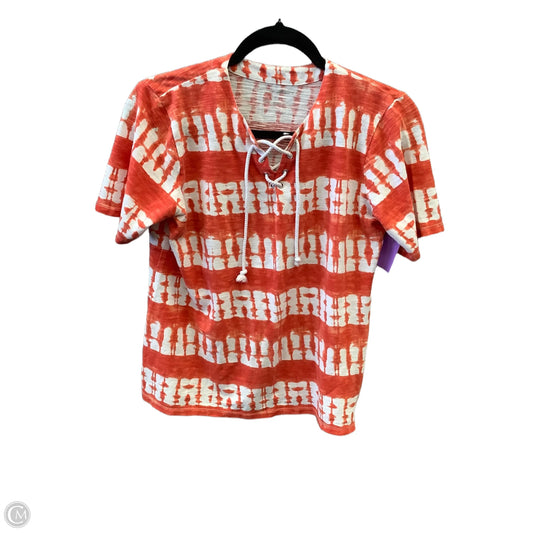 Top Short Sleeve By Allison Daley In Orange, Size: Sp