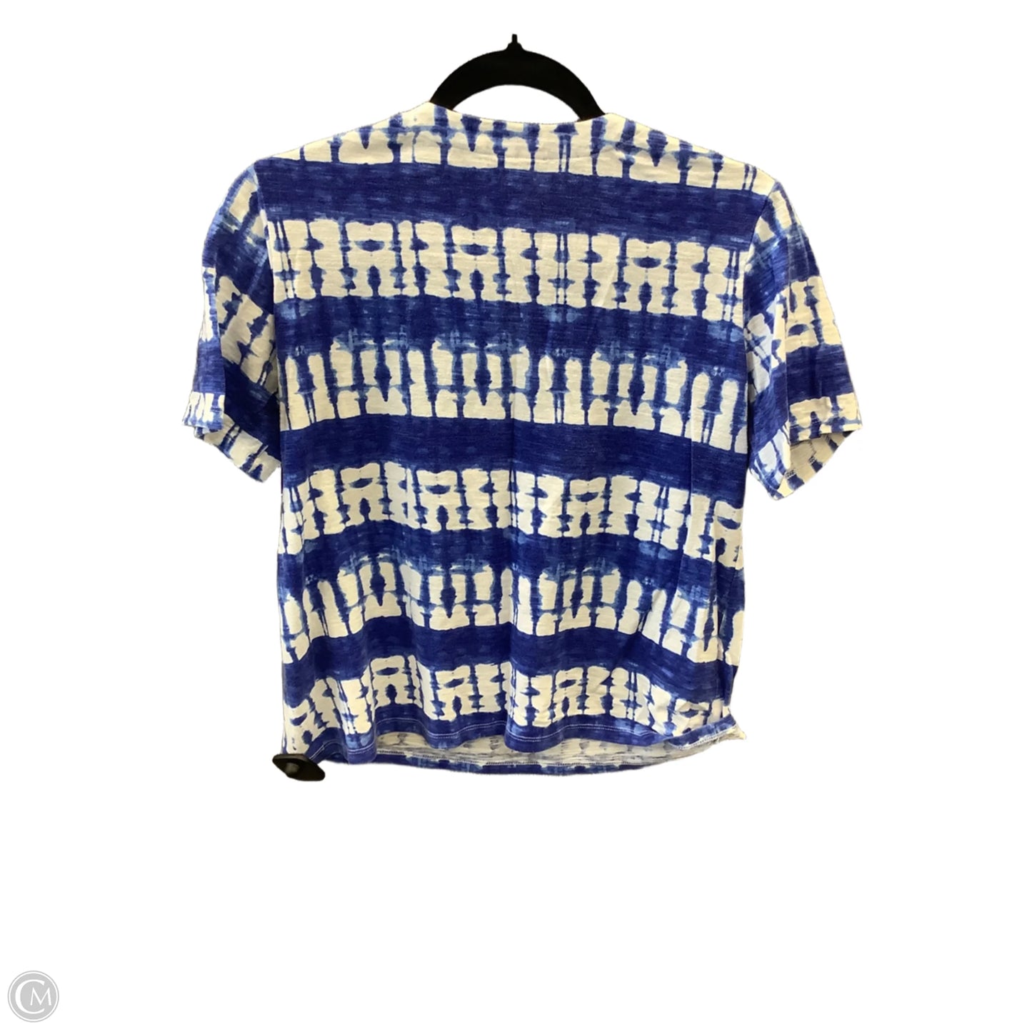 Top Short Sleeve By Allison Daley In Blue, Size: Sp