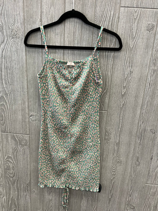 Green Dress Casual Midi Blush, Size L