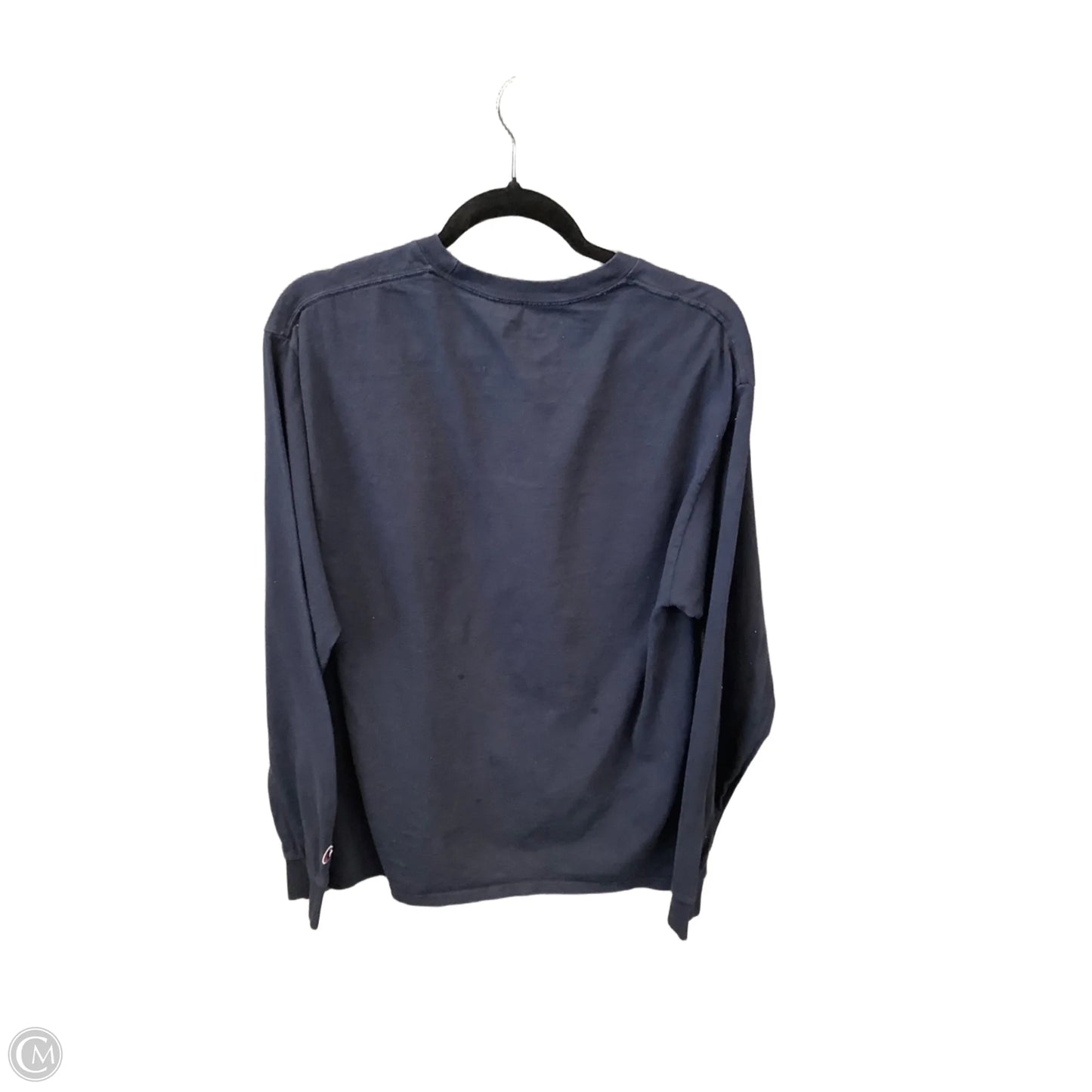Top Long Sleeve By Champion In Blue, Size: L