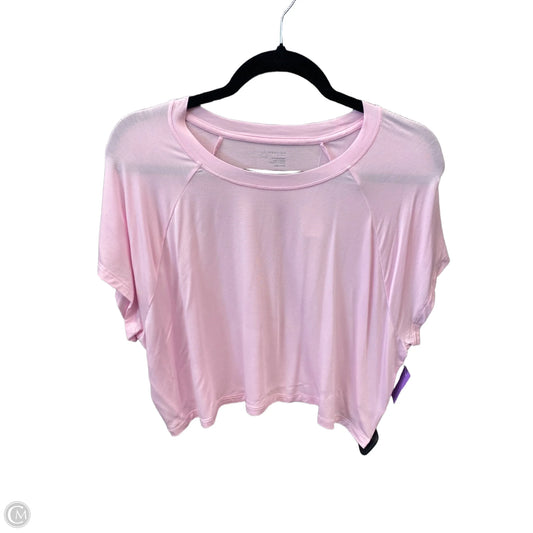 Athletic Top Short Sleeve By Aerie In Pink, Size: Xxl