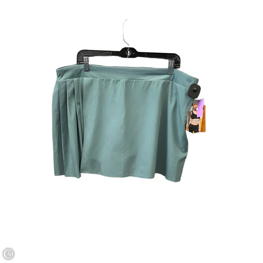 Athletic Skort By Avia In Green, Size: Xl