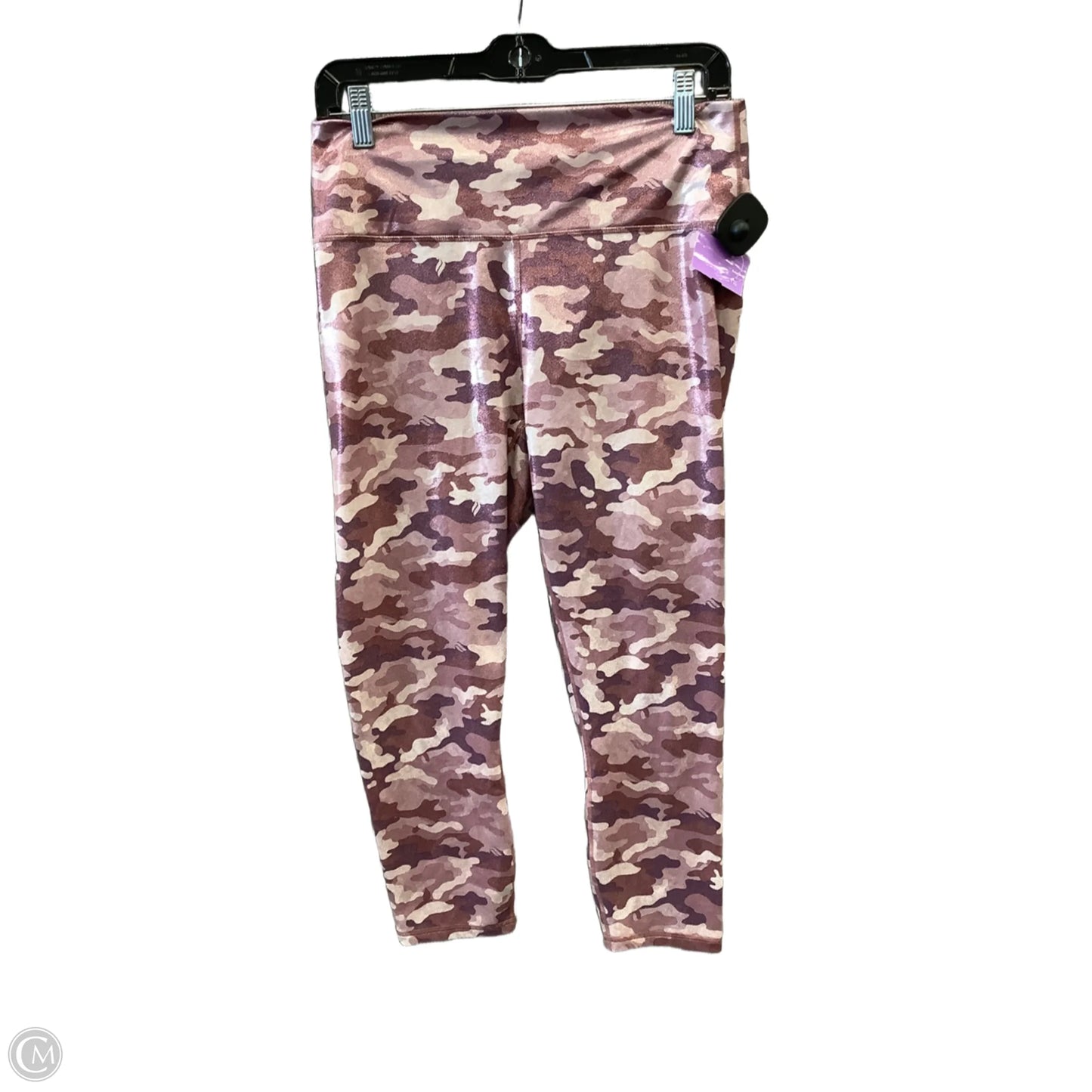Athletic Leggings By Fabletics In Camouflage Print, Size: L