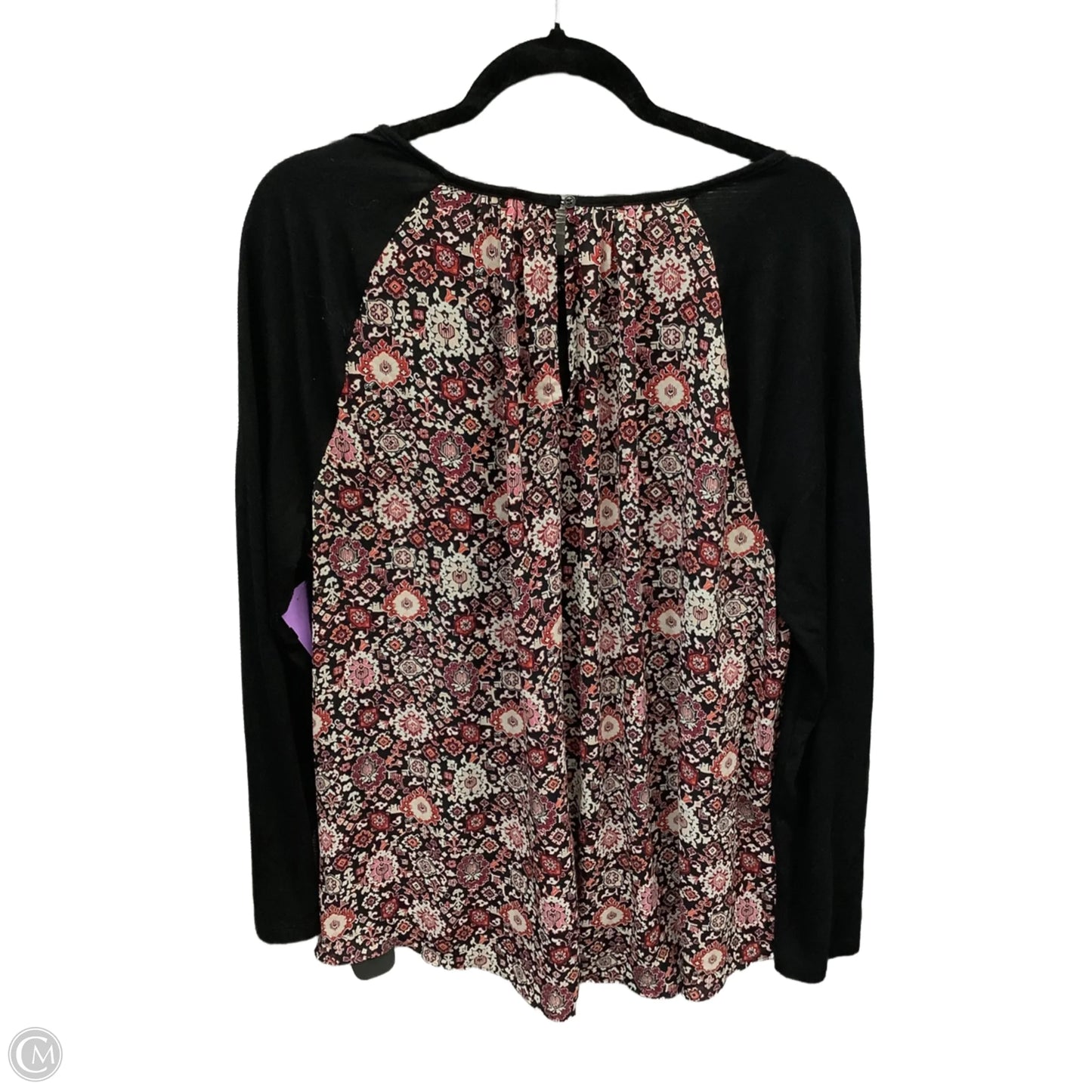 Blouse Long Sleeve By Loft In Black, Size: Xl