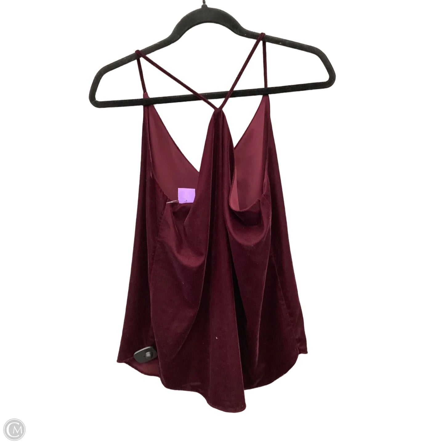 Top Sleeveless By Loft In Maroon, Size: Xs