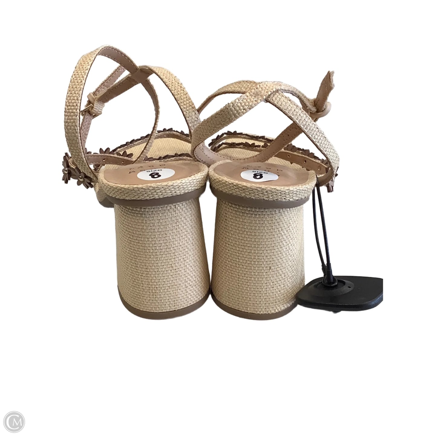 Sandals Heels Block By A New Day In Tan, Size: 8
