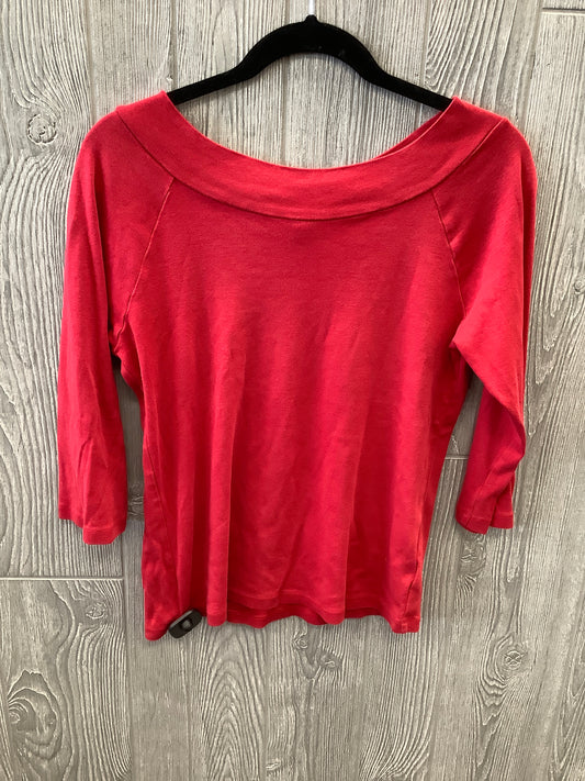 Red Top Long Sleeve Jones New York, Size M