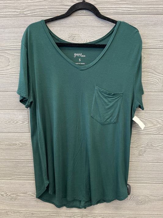 Top Short Sleeve By Clothes Mentor In Green, Size: S