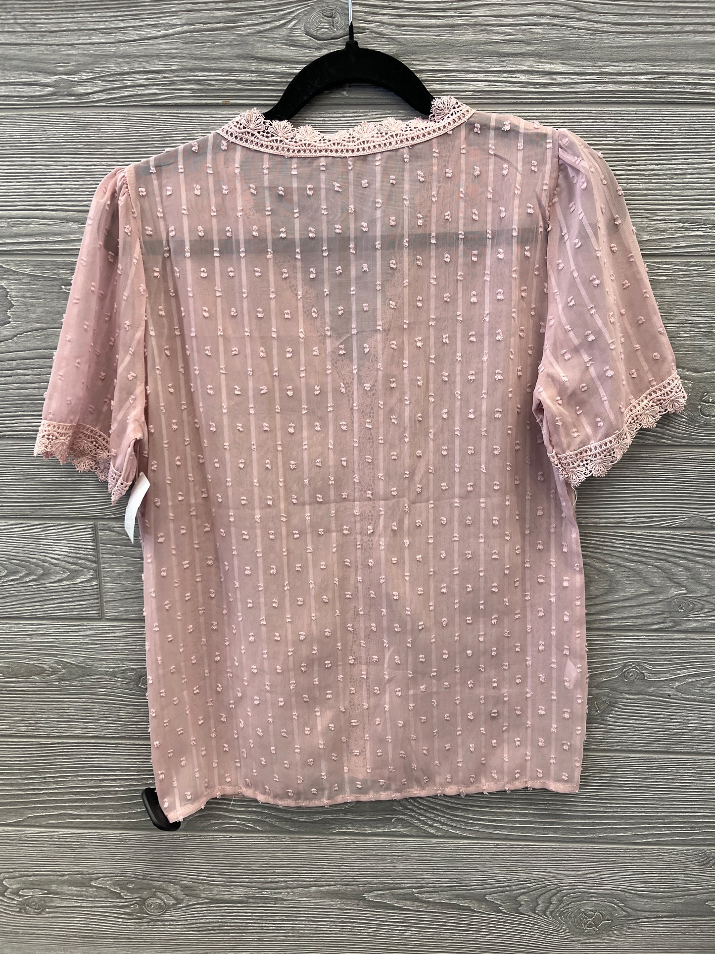 Top Short Sleeve By Clothes Mentor In Pink, Size: M