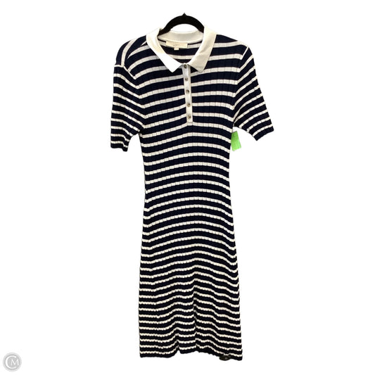 Dress Casual Midi By Loft In Striped Pattern, Size: Xxl