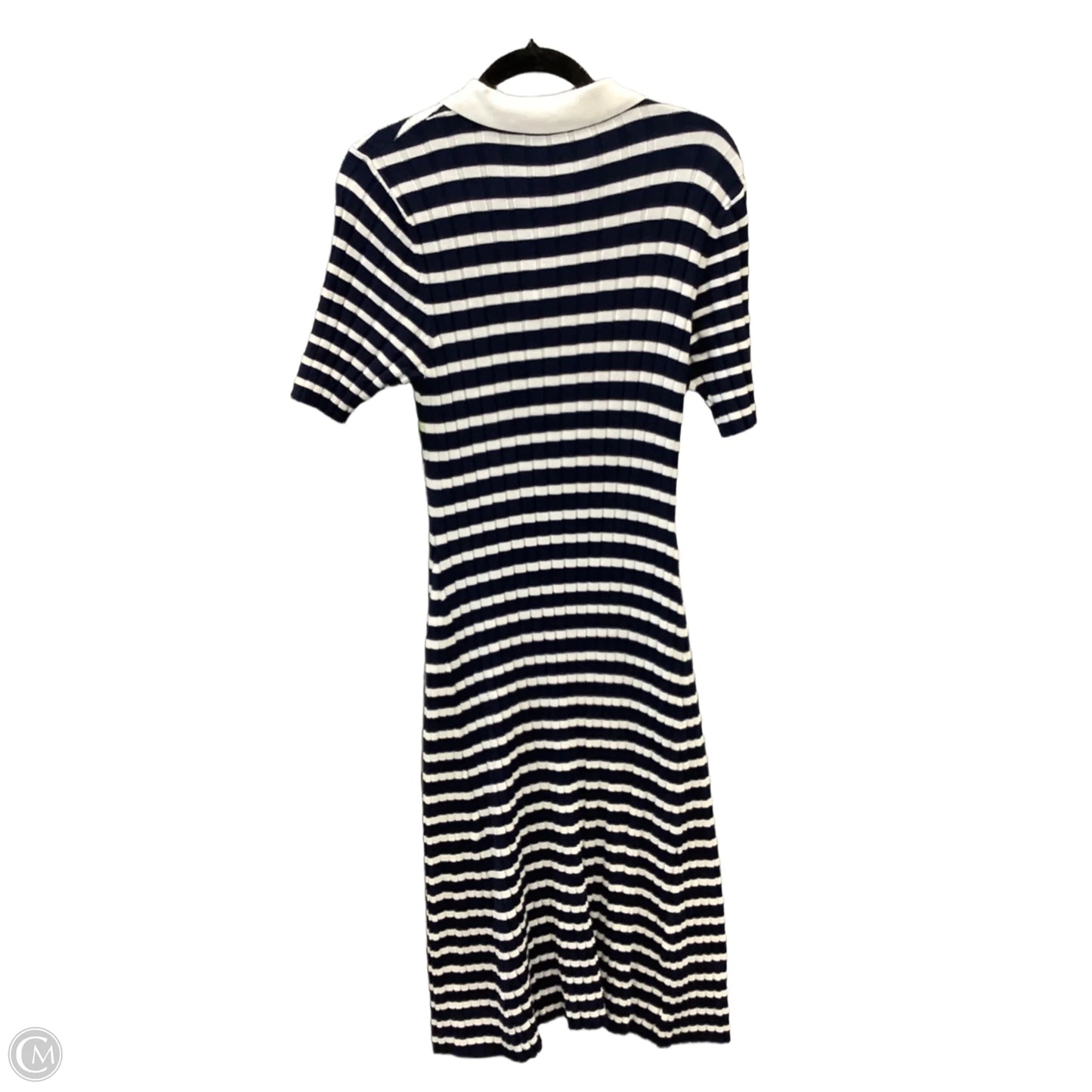 Dress Casual Midi By Loft In Striped Pattern, Size: Xxl