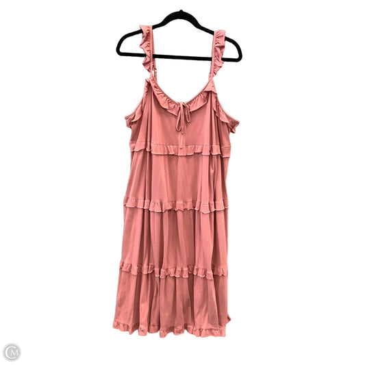 Dress Casual Maxi By J. Crew In Pink, Size: Xl