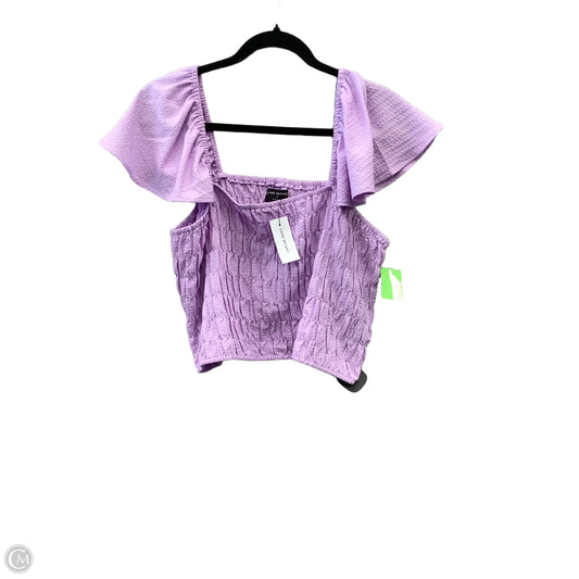 Top Sleeveless By Lane Bryant In Purple, Size: Xxl