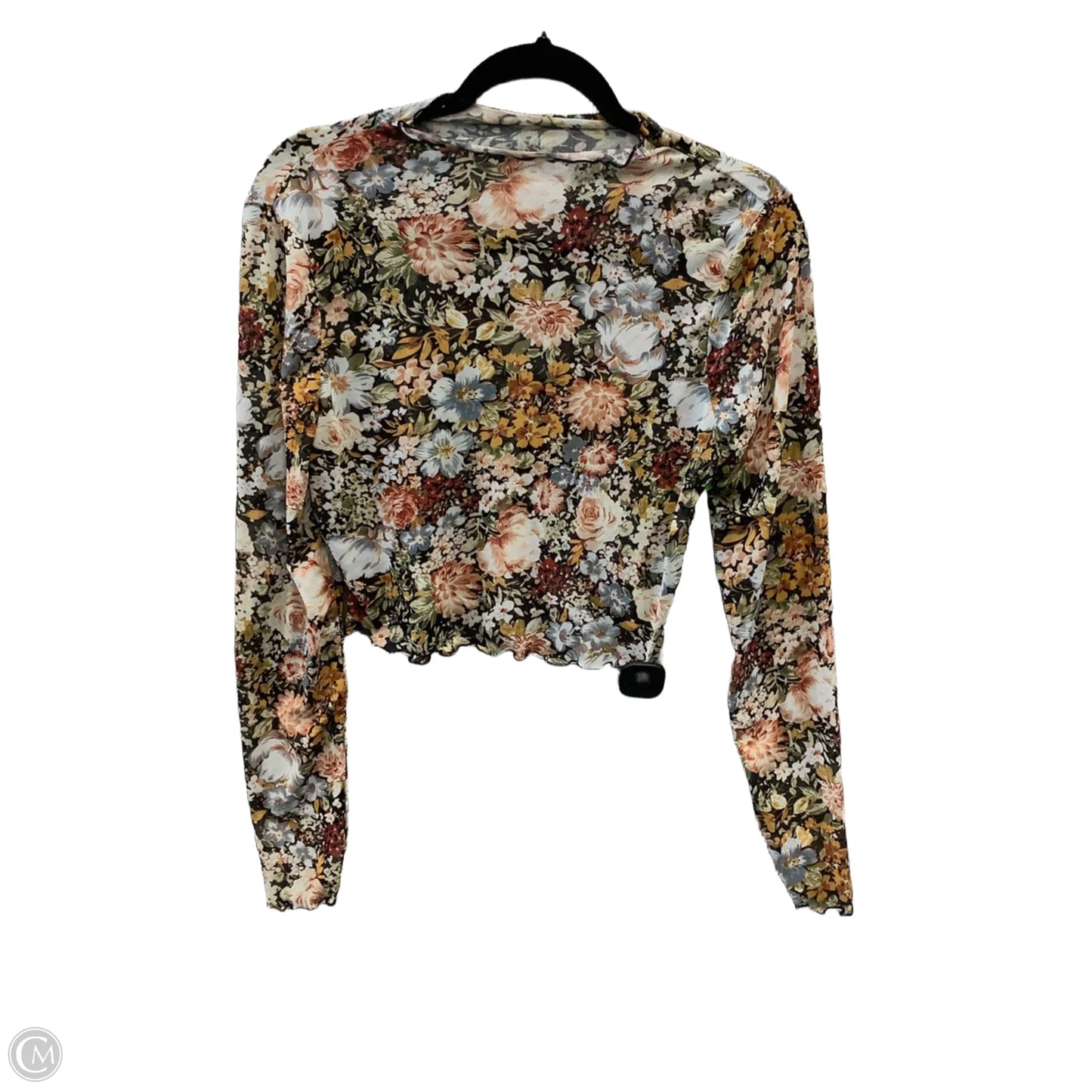 Top Long Sleeve By Clothes Mentor In Floral Print, Size: L