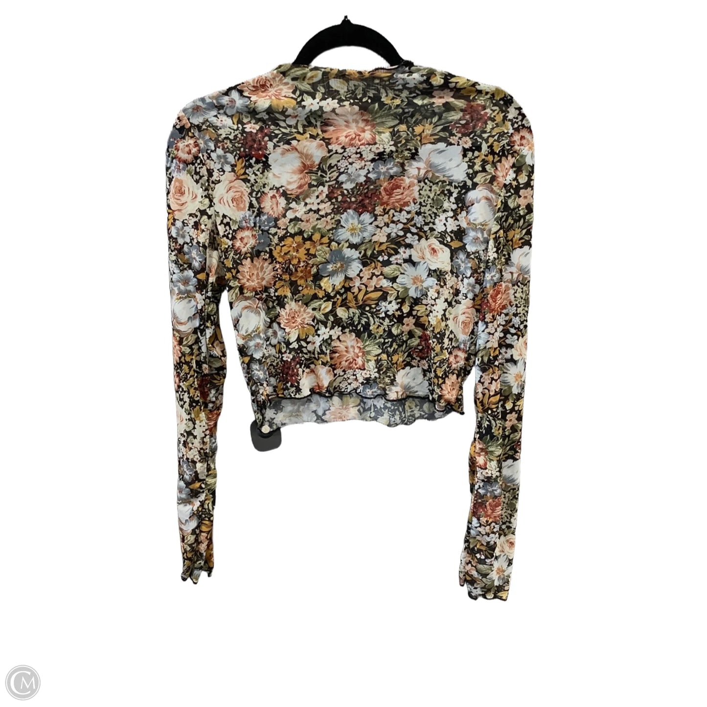 Top Long Sleeve By Clothes Mentor In Floral Print, Size: L