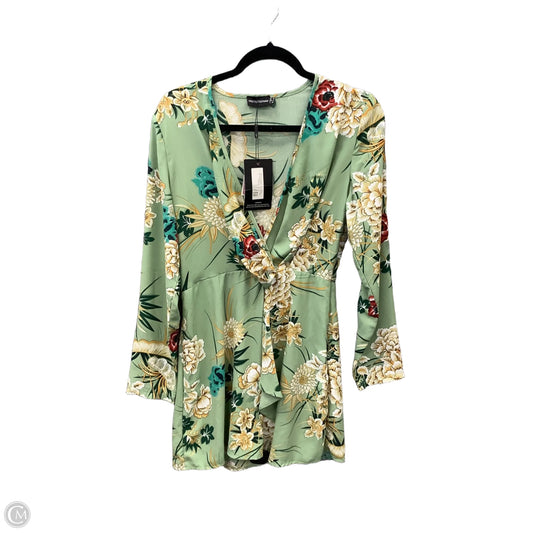 Dress Casual Short By Pretty Little Thing In Floral Print, Size: S