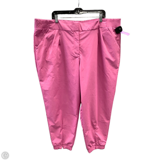 Athletic Pants By Nike Apparel In Pink, Size: 3x