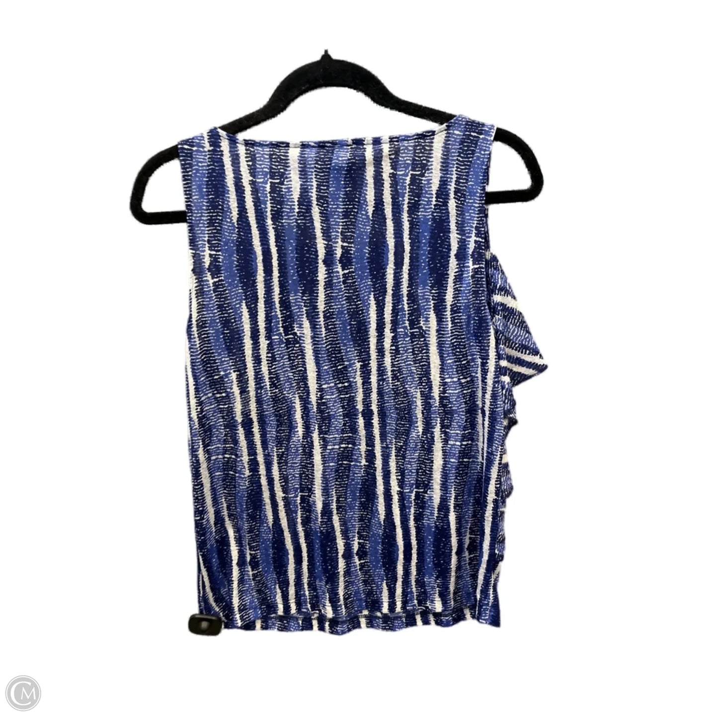 Top Sleeveless By Rafaella In Blue, Size: M