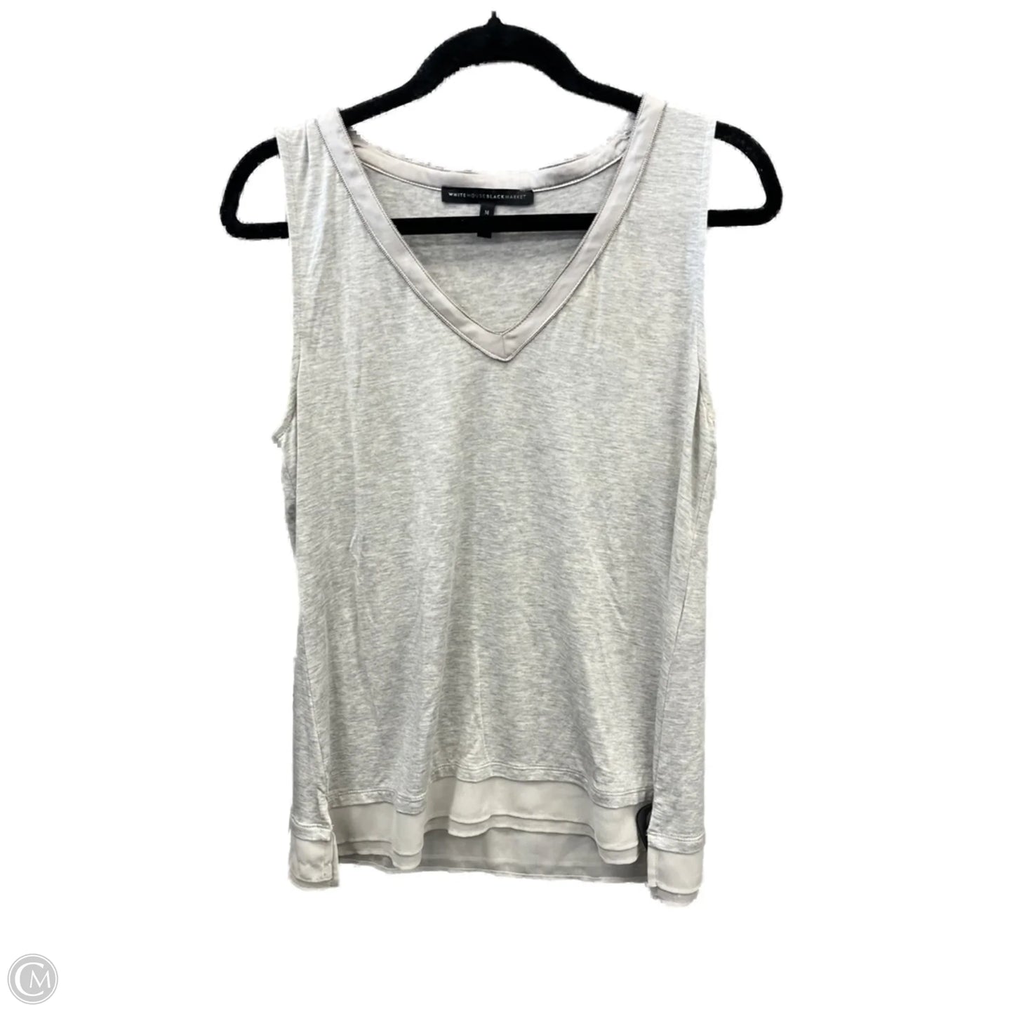 Top Sleeveless By White House Black Market In Grey, Size: M