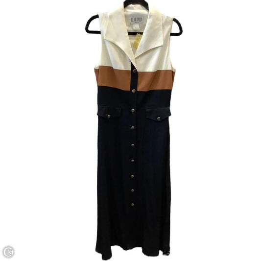 Dress Party Long By Julian Taylor In Black & Cream, Size: L