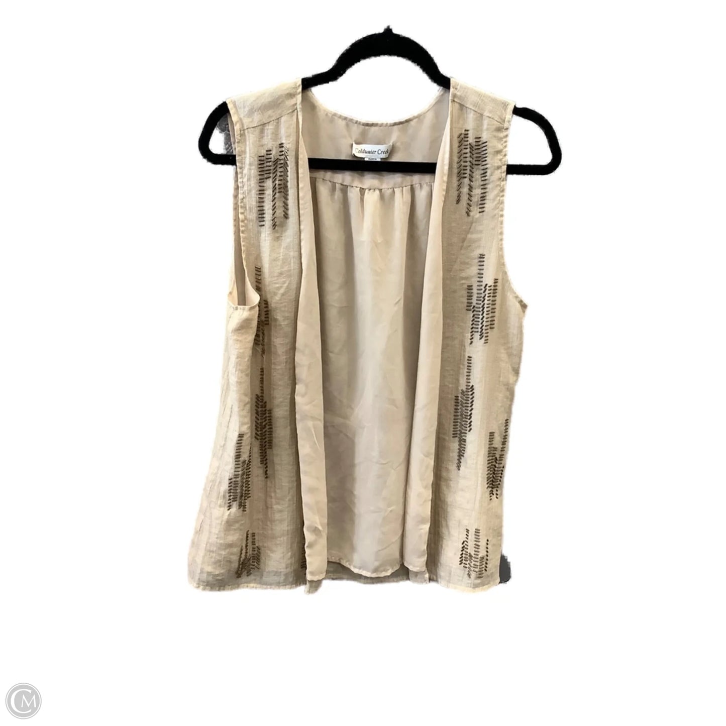 Vest Other By Coldwater Creek In Tan, Size: S