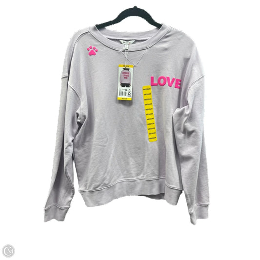 Sweatshirt Crewneck By Wildfox In Purple, Size: M