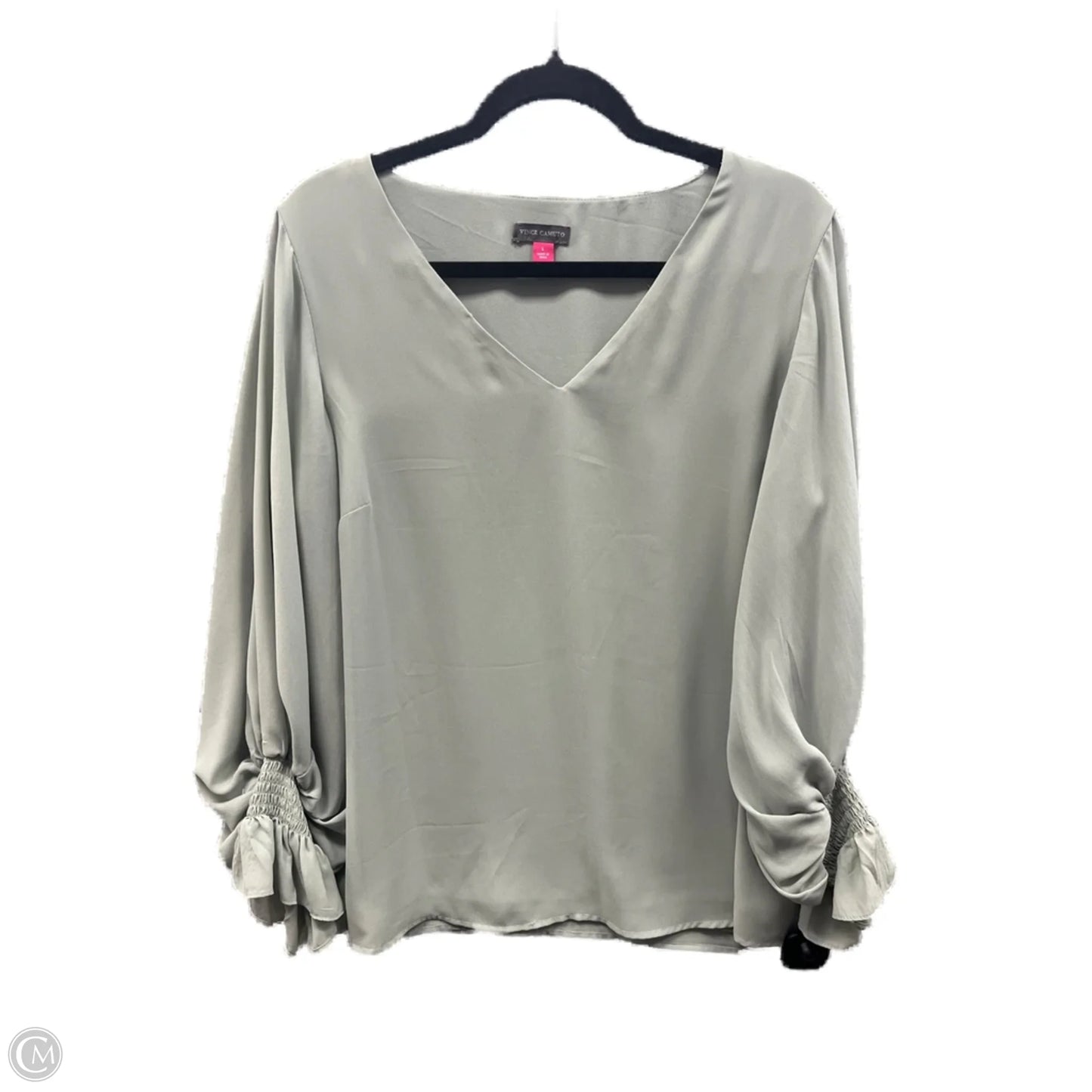Top Long Sleeve By Vince Camuto In Green, Size: L
