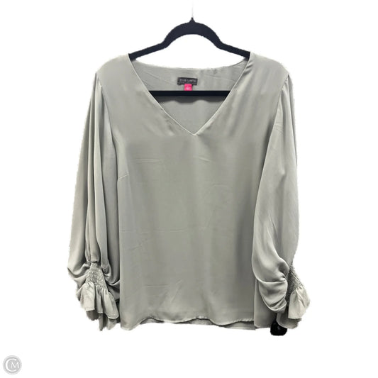 Top Long Sleeve By Vince Camuto In Green, Size: L