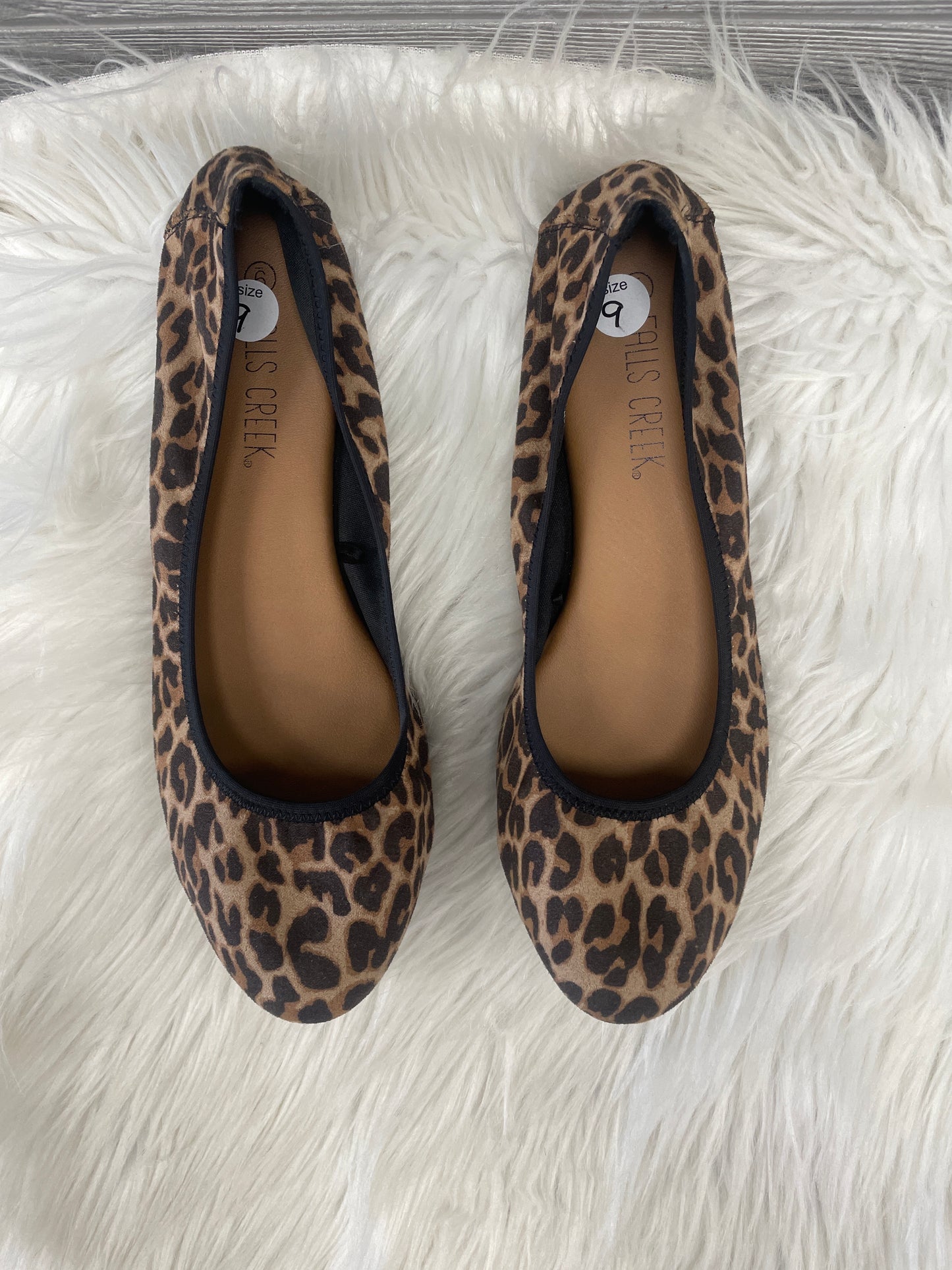 Shoes Flats By Falls Creek In Animal Print, Size: 9