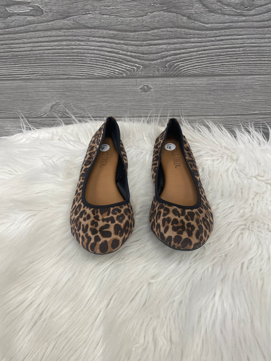 Shoes Flats By Falls Creek In Animal Print, Size: 9