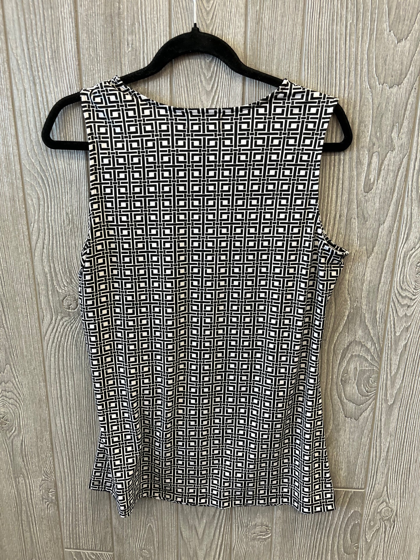 Black & White Top Sleeveless Liz Claiborne, Size M