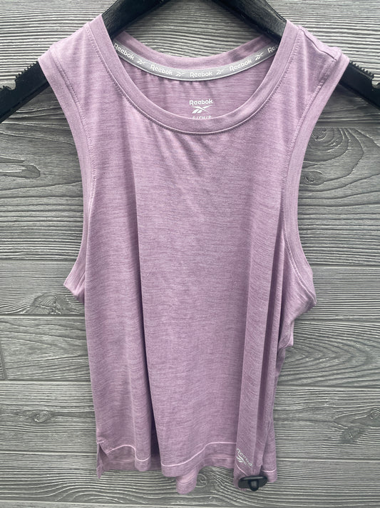 Athletic Tank Top By Reebok In Purple, Size: S