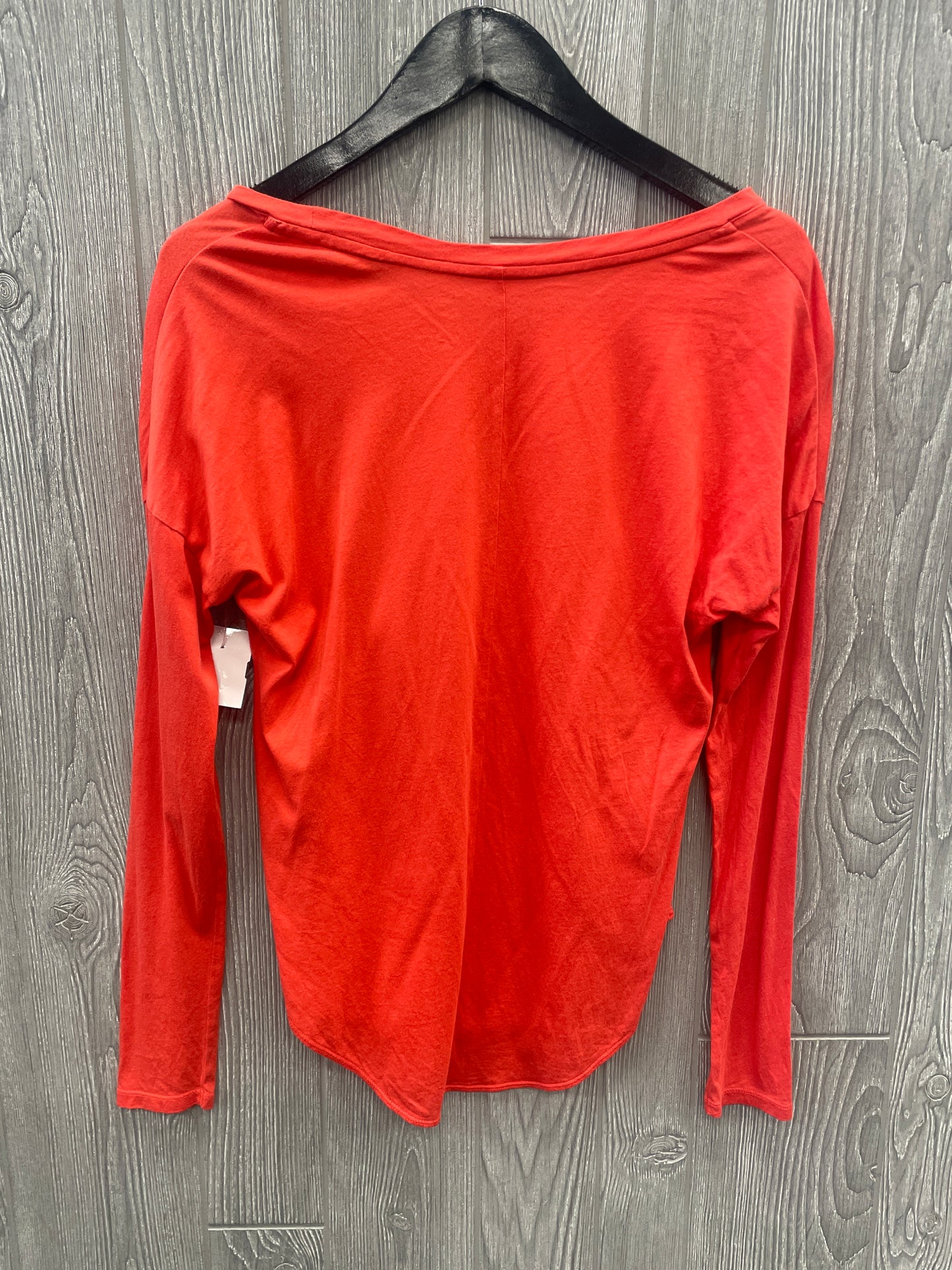 Athletic Top Long Sleeve Collar By Nike Apparel In Red, Size: S