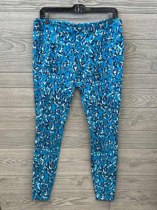 Athletic Leggings By Nike Apparel In Blue, Size: Xl