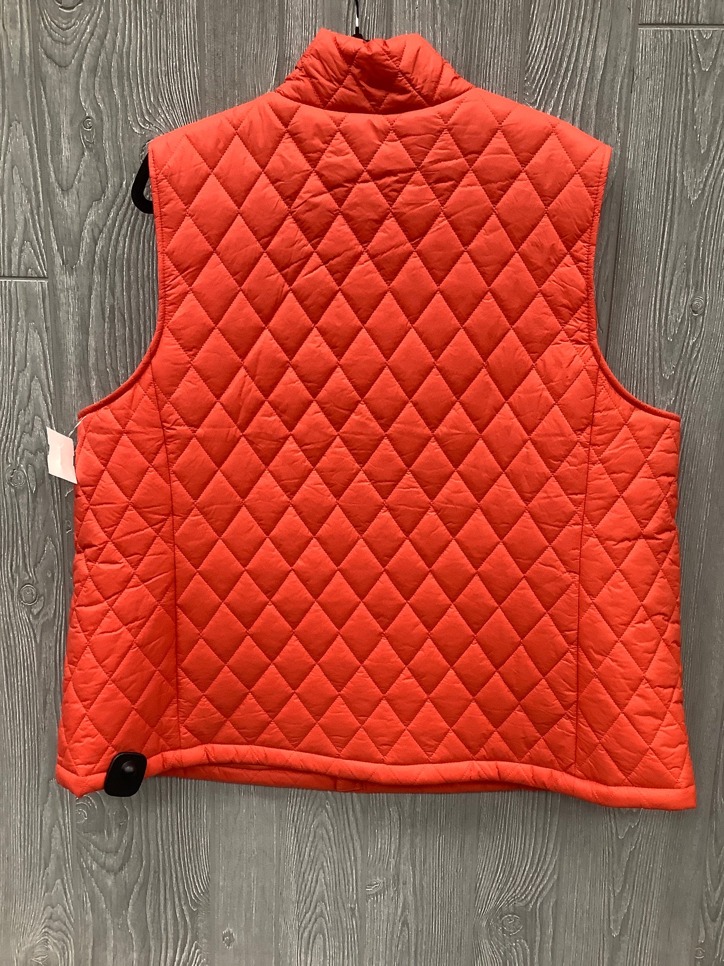 Vest Puffer & Quilted By Time And Tru In Orange, Size: 1x