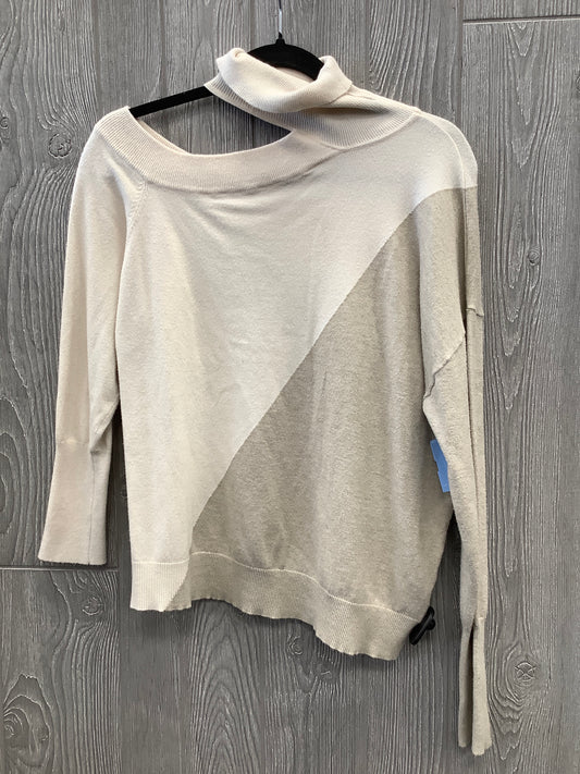 Sweater By Clothes Mentor In Cream, Size: L