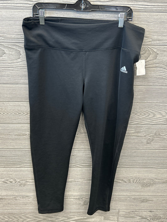 Athletic Leggings By Adidas In Black, Size: Xl