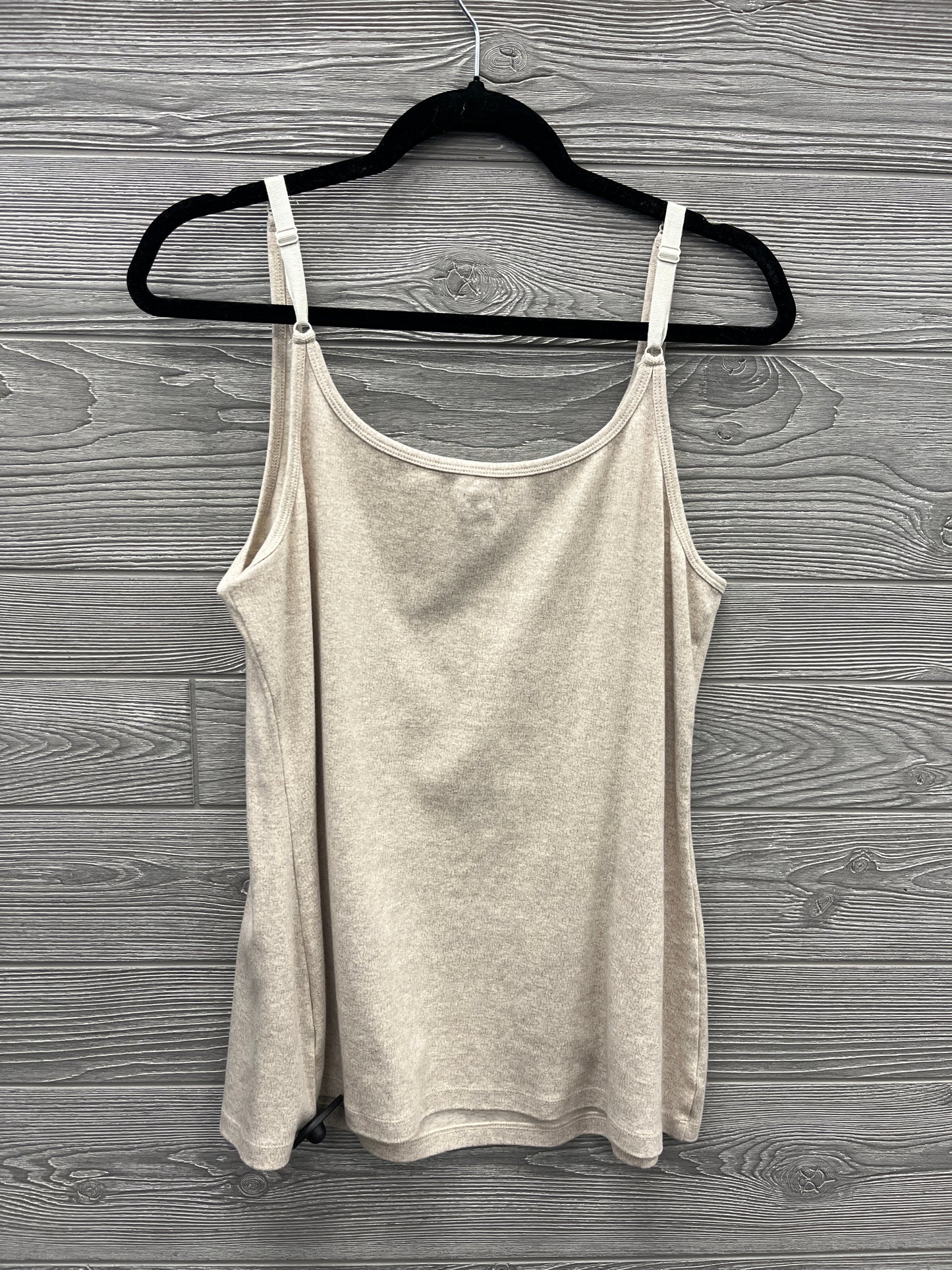 Top Sleeveless By Ruff Hewn In Tan, Size: 2x