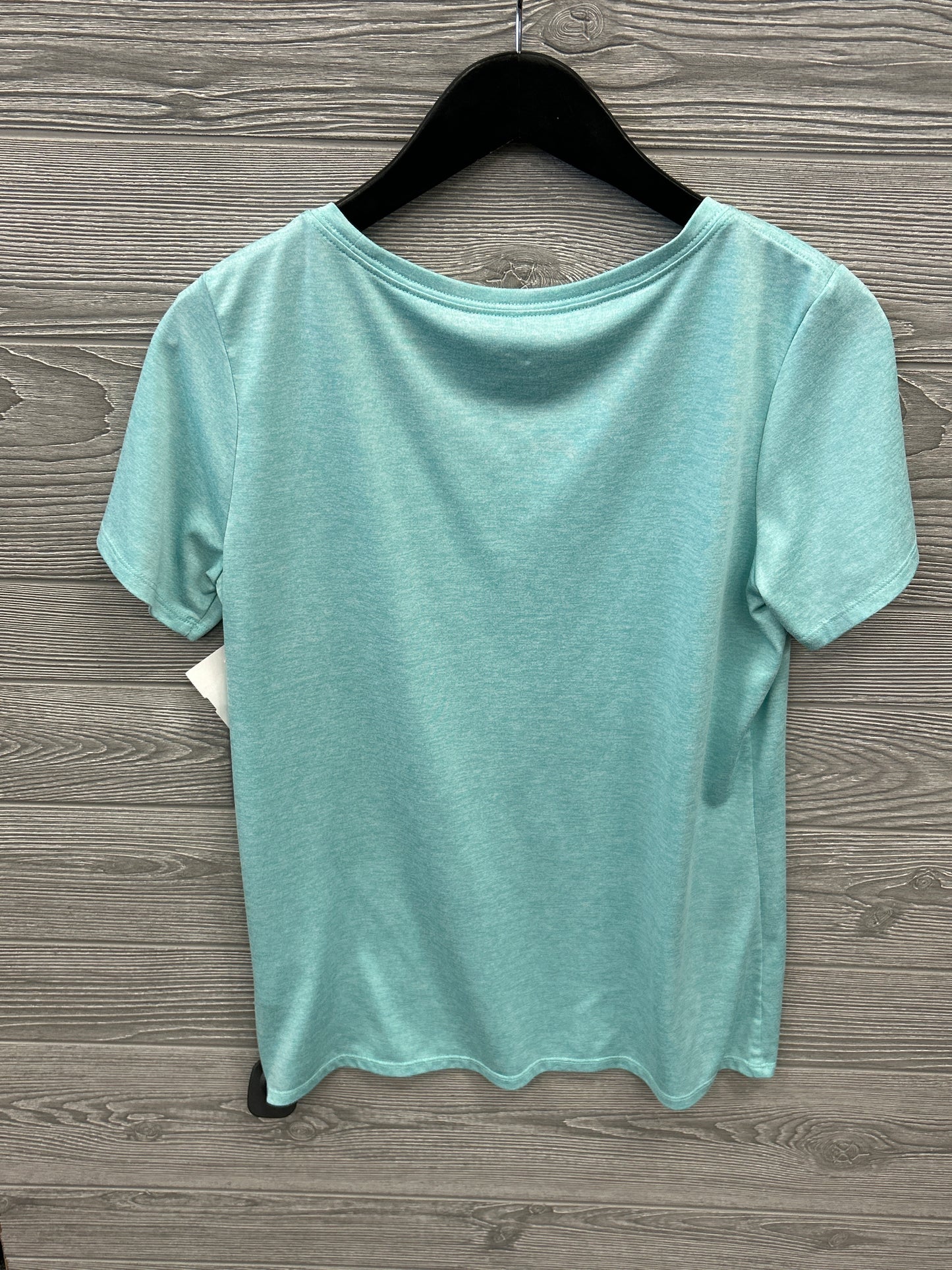 Athletic Top Short Sleeve By Nike In Teal, Size: M