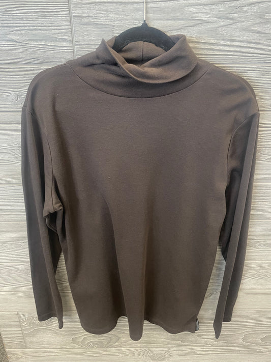 Top Long Sleeve By Falls Creek In Brown, Size: Xl