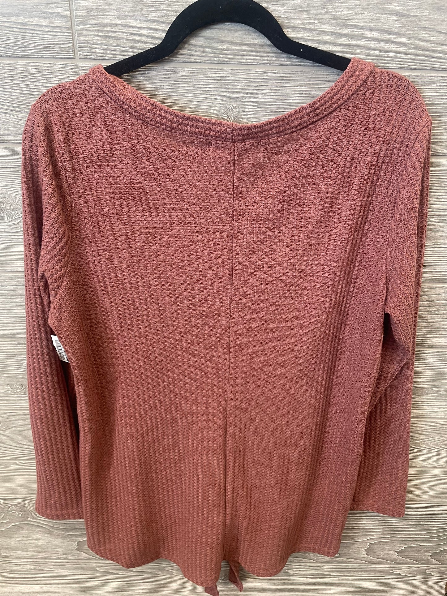 Top Long Sleeve By Clothes Mentor In Mauve, Size: Xl