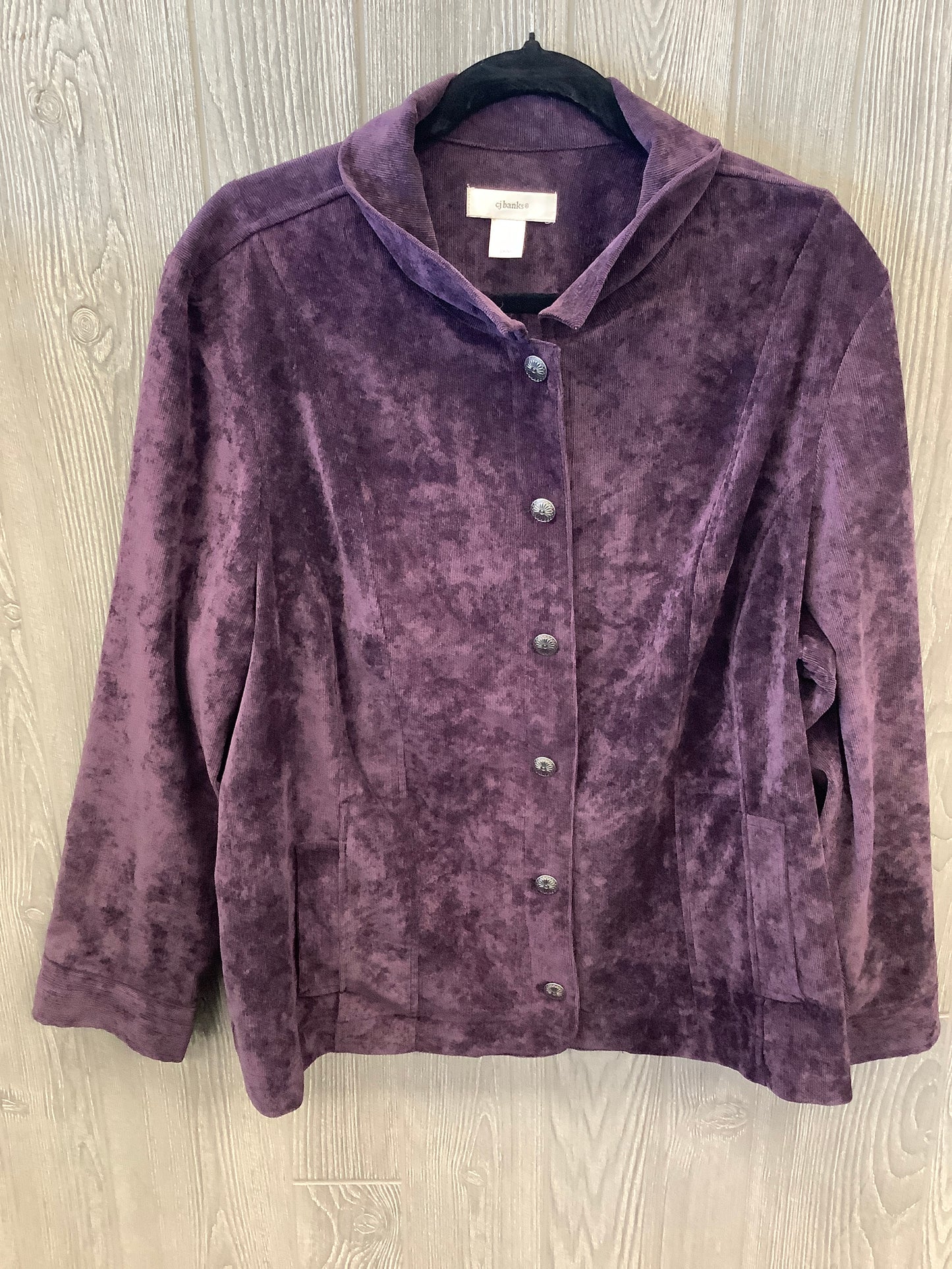 Jacket Other By Cj Banks In Purple, Size: 2x