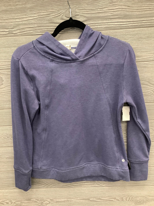 Athletic Top Long Sleeve Hoodie By Layer 8 In Blue, Size: S