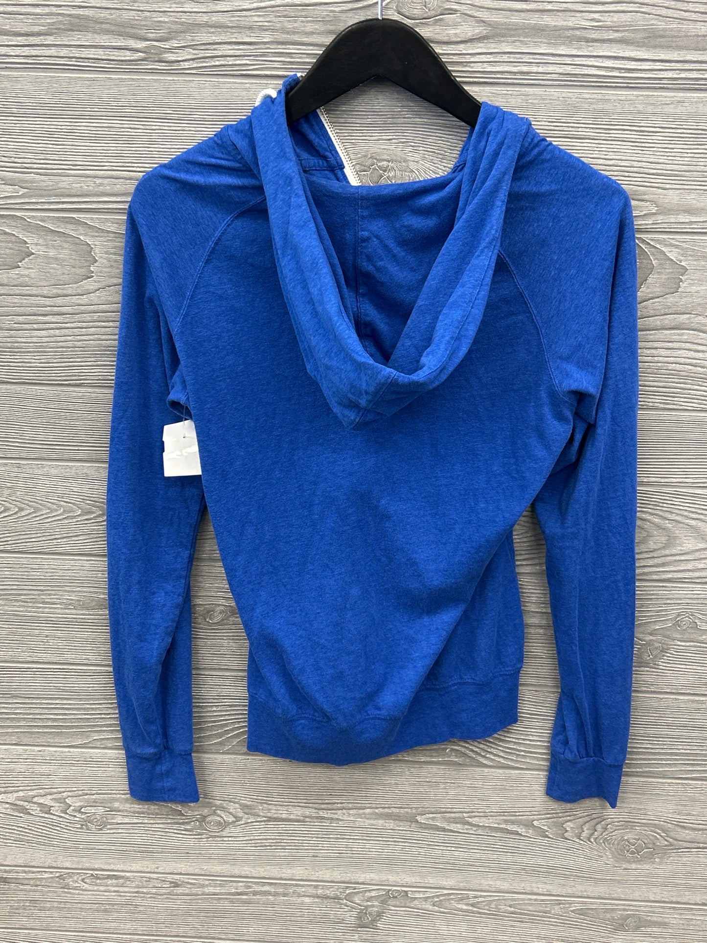 Athletic Top Long Sleeve Hoodie By Nike In Blue, Size: M